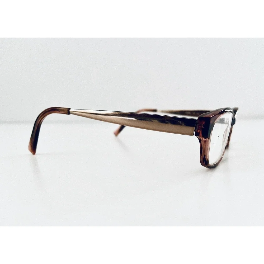 Kate Spade Brown Tortoise Cat Eye Glasses w Gold Metal Temples Leanne 1Y5 135